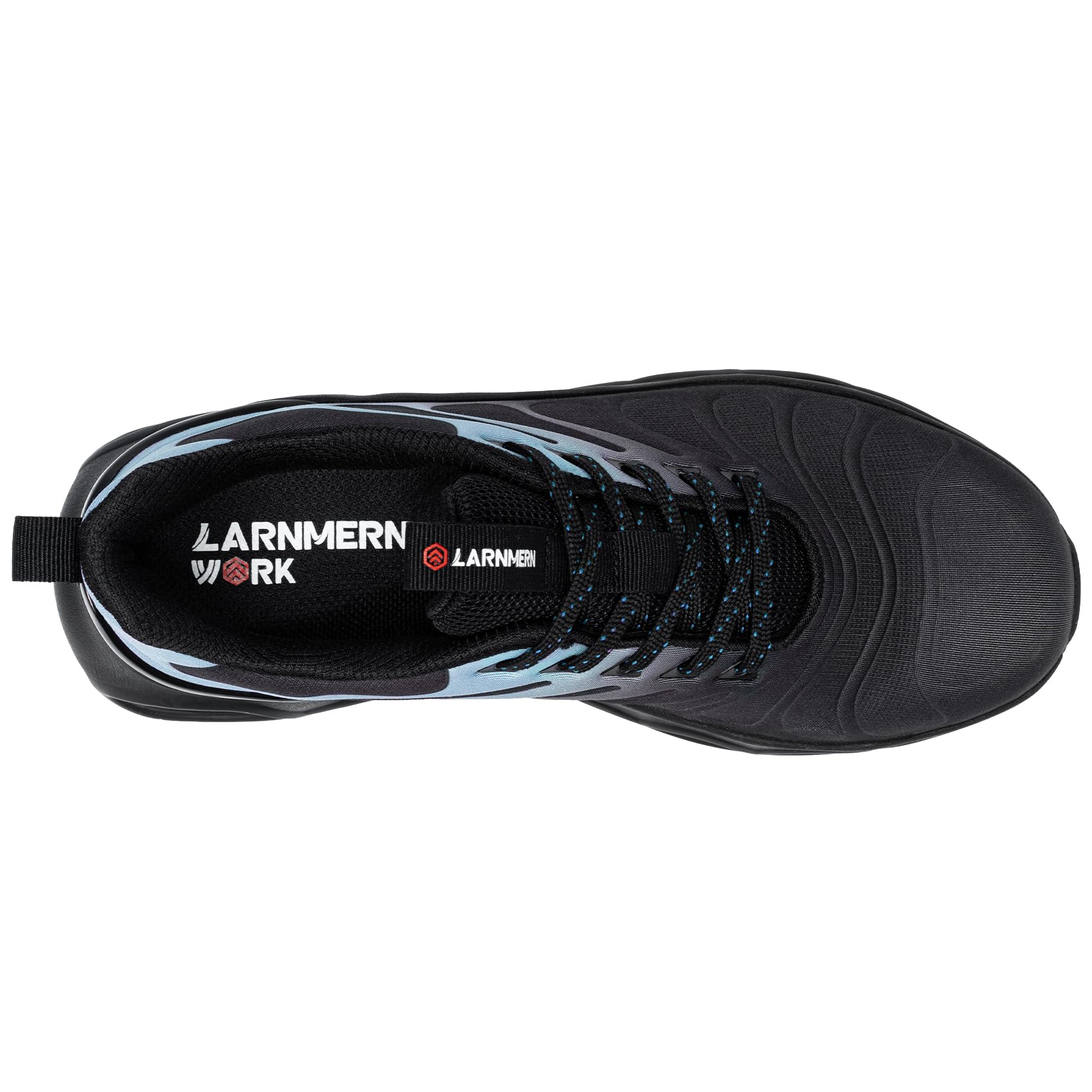 LARNMERN Scarpe Antinfortunistiche Uomo Scarpe Antinfortunistica Moda Traspiranti Leggere con Punta in Acciaio Ammorti Scarpe da Lavoro Comodo