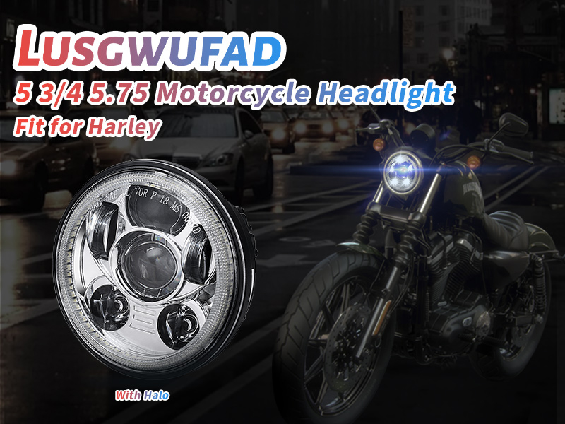 ８８３エボスポライト Amazon.com: 5-3/4 5.75 Inch LED Motorcycle Headlight Compatible