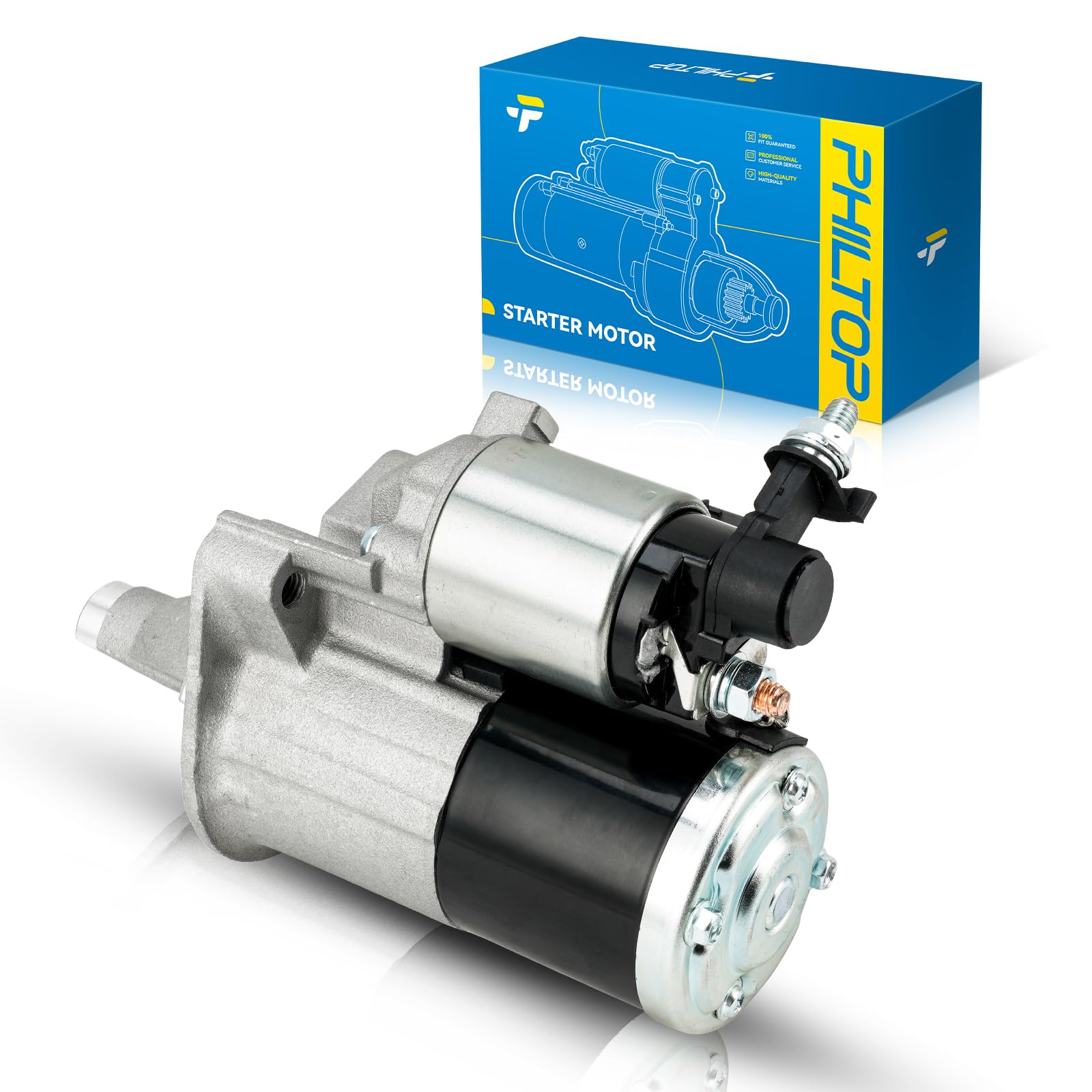 PHILTOP New 19026N 1.2KW Starter Compatible with 2009-2010 Journey, 2008-2010 Town &amp; Country, 2007-2010 Sebring, 2007-2008 Pacifica, 2008-2010 Grand Caravan, 2008-2010 Avenger, 2009-2010 Routan