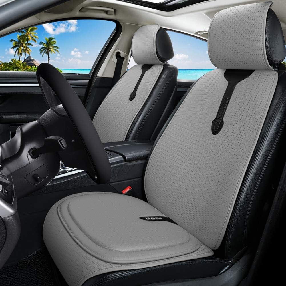 Gray Leather Seat Covers Universal Front Seat Covers