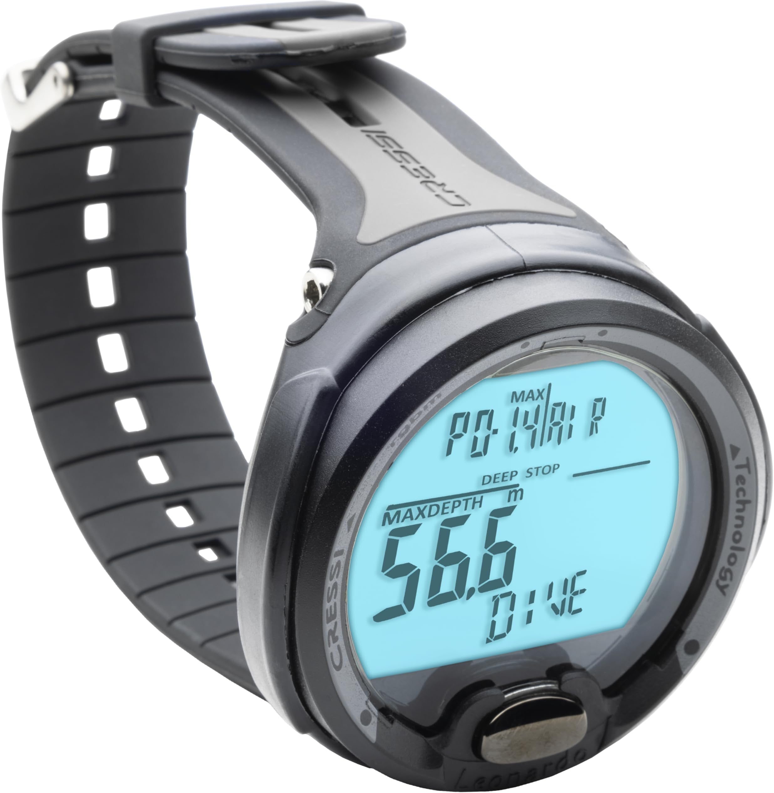 Cressi Leonardo - Scuba Diving Computer - Air | Nitrox Modes - Colour: GREY/BLACK