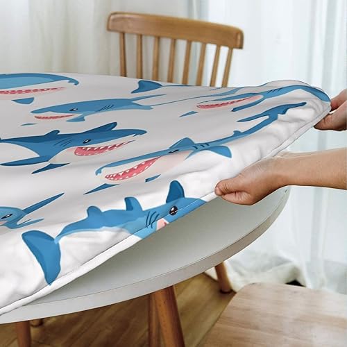 Miniatura 10 de Lighthouse - Mantel redondo con borde elástico, diseño de mar y océano, M-54 pulgadas, fundas decorativas lavables para cocina, comedor, fiestas al