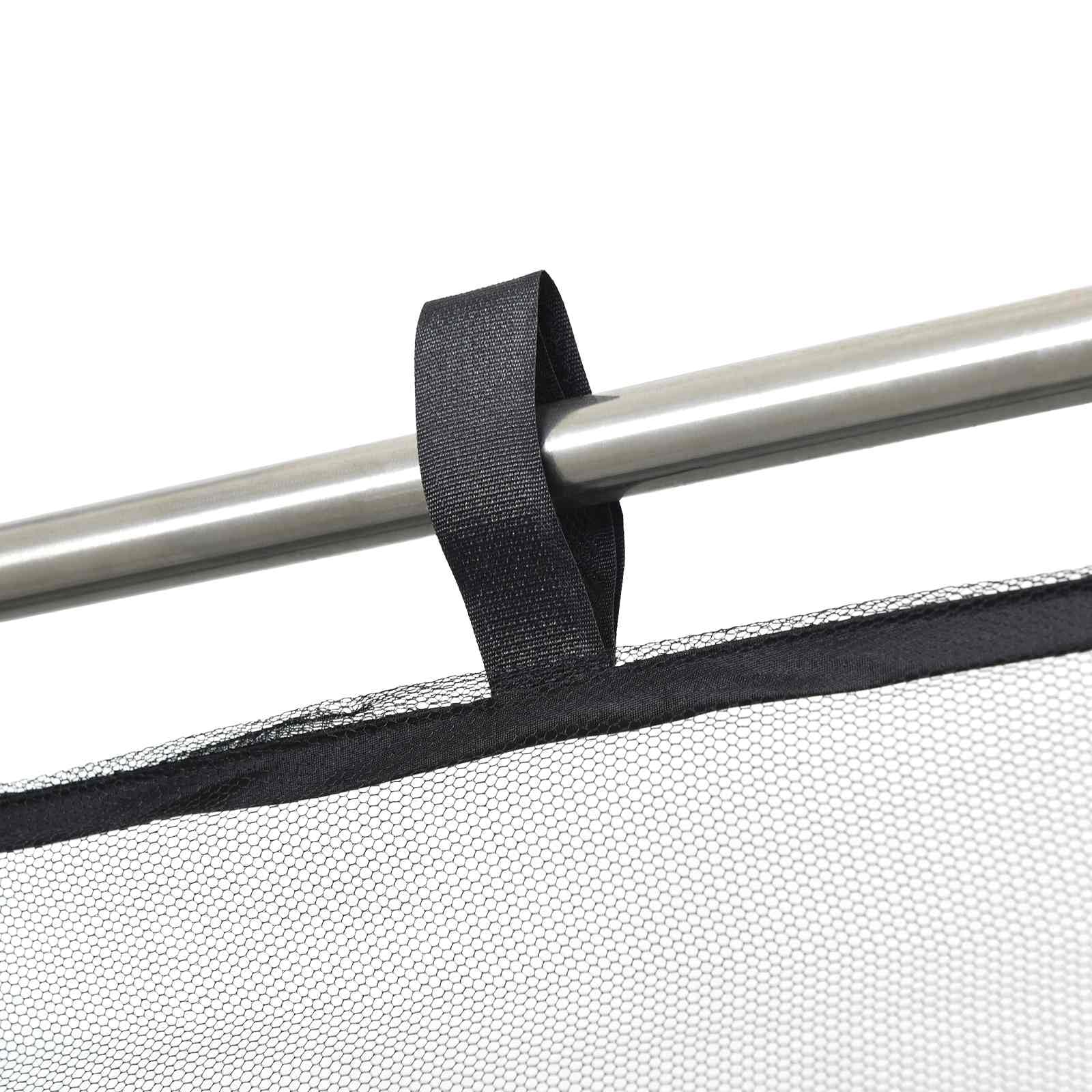 vidaXL Zanzariera per gazebo 220 mesh Nero 6 x 3 x 2 m Poliestere