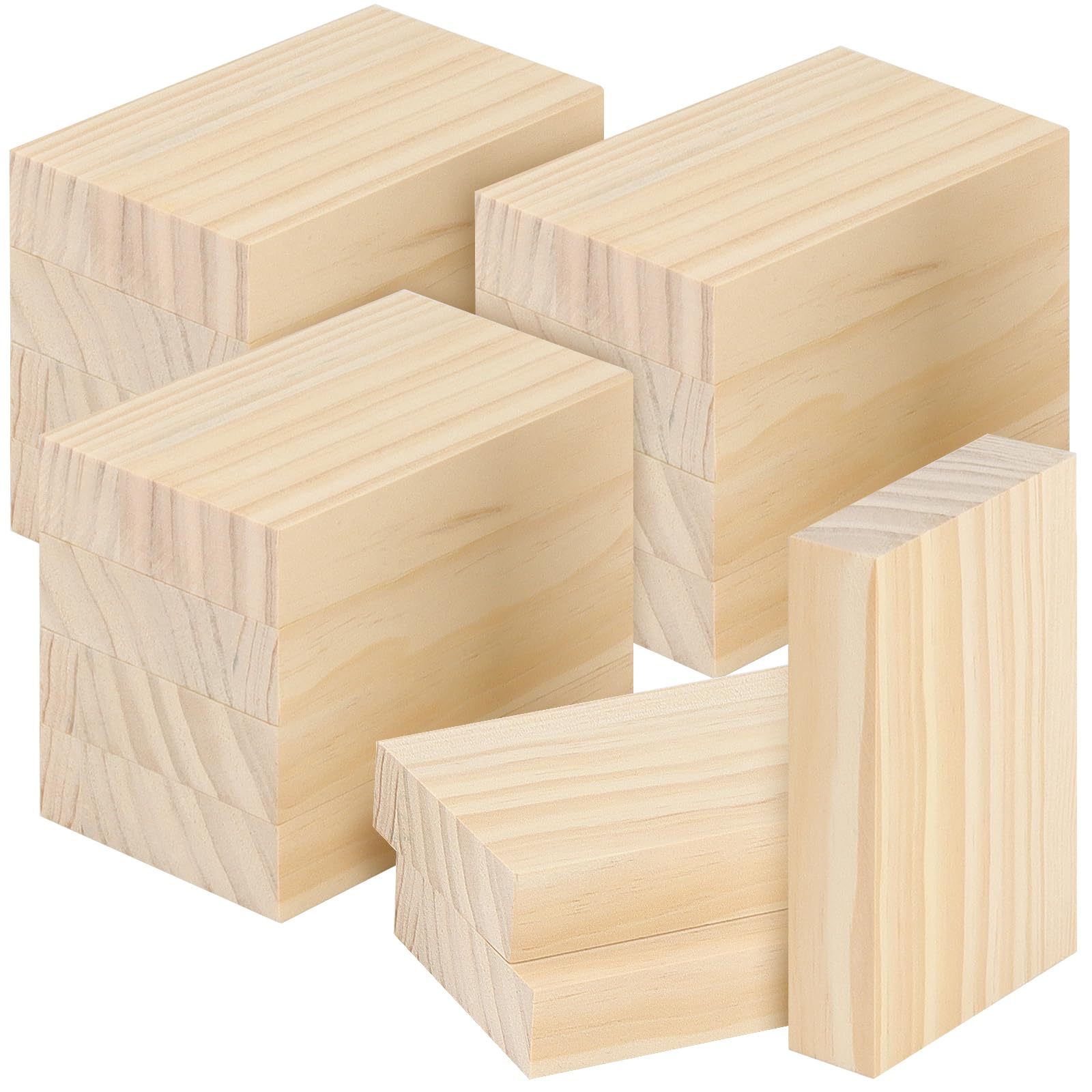 Blocs de bois rectangulaires 7.6x12.7 cm pour bricolage et loisir créatif
