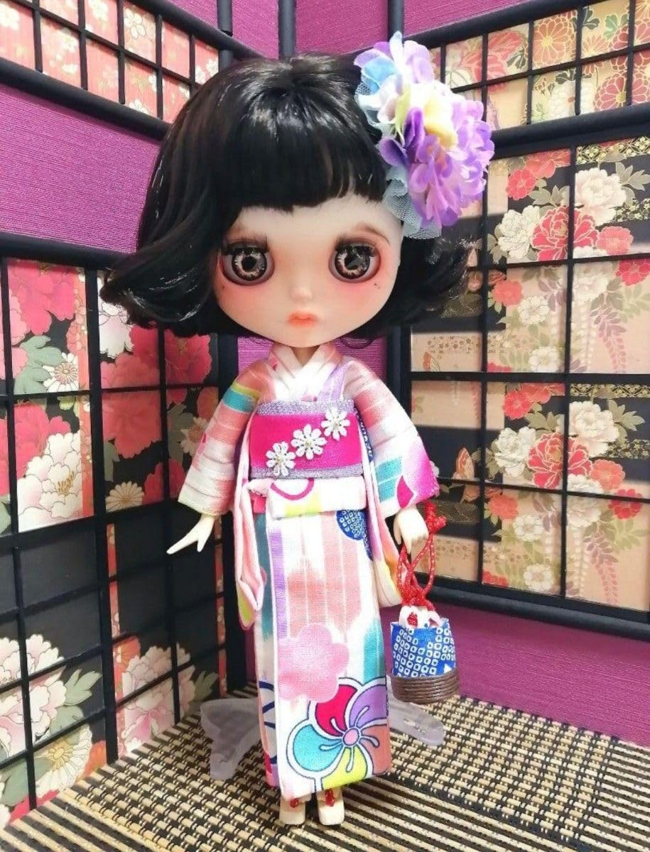 ご確認用　アイシードール　ブライス　ピュアニーモ　浴衣　着物　アウトフィット　服 Amazon.co.jp: 夢人夜・呉服店 Blythe ブライス アイシードール