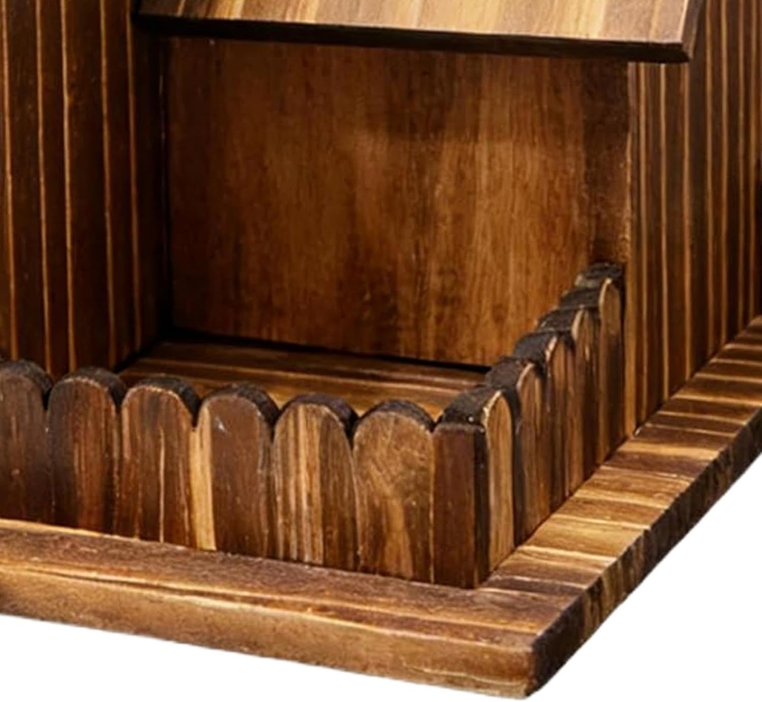 Squirrel Feeders for Outdoors - Three-Room Design Wooden Food Outdoor Station | Wood Squirrel House with Flexible Roof,for Backyard Garden Tree Deck Patio Balcony