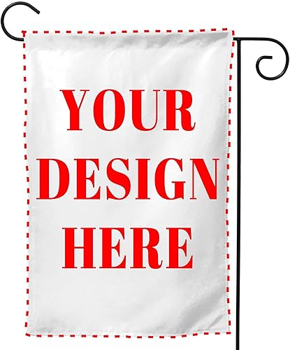 Bandera de jardín personalizada, decoración de banderas de patio, añade tu propia imagentexto, pancarta de césped de casa de doble cara, decoración