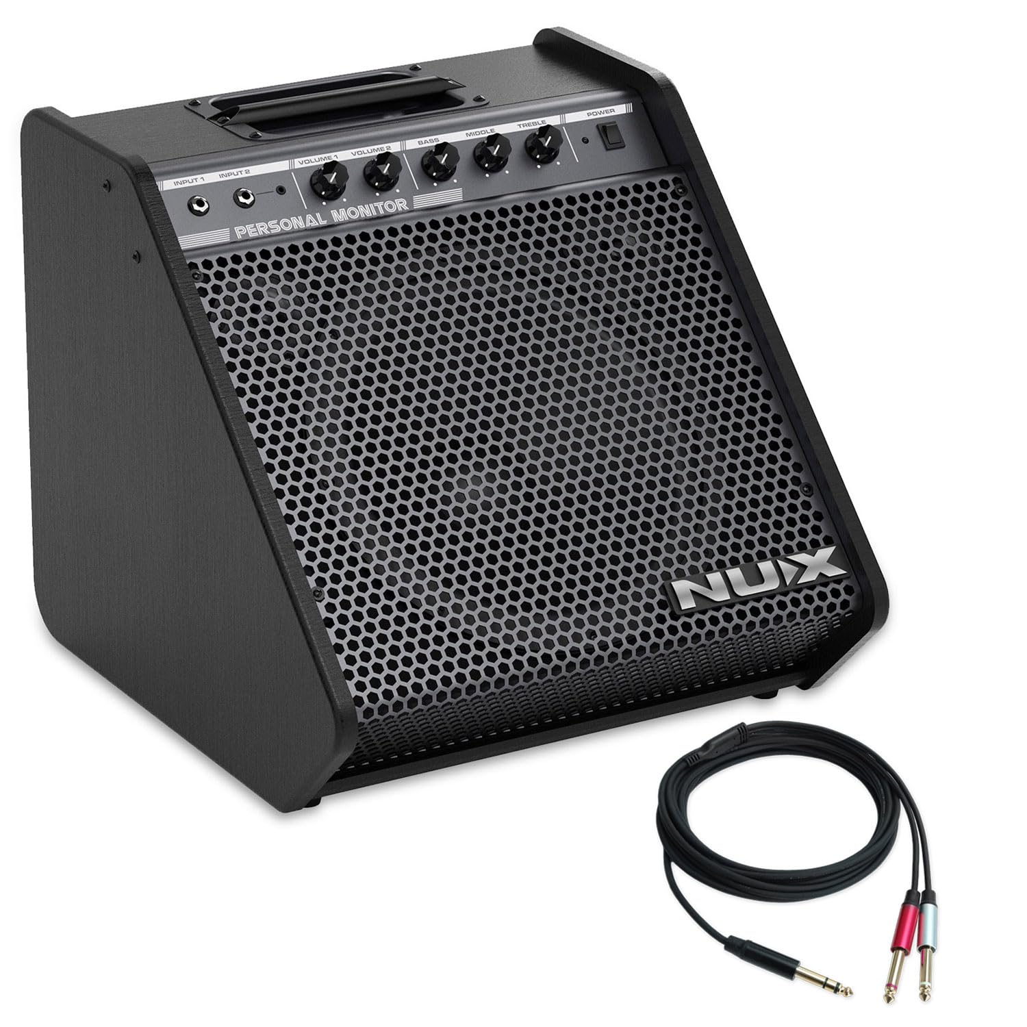NPA-100 Schlagzeug-Verstärker E-Drum Monitor mit keepdrum Splitter-Kabel
