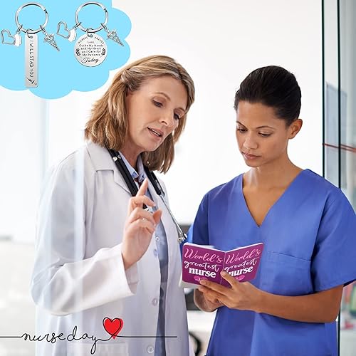 Miniatura 7 de 18 cuadernos de enfermería, mini bloc de notas de enfermería con 6 piezas de llavero de enfermería, regalos semanales, bloc de notas de enfermería,