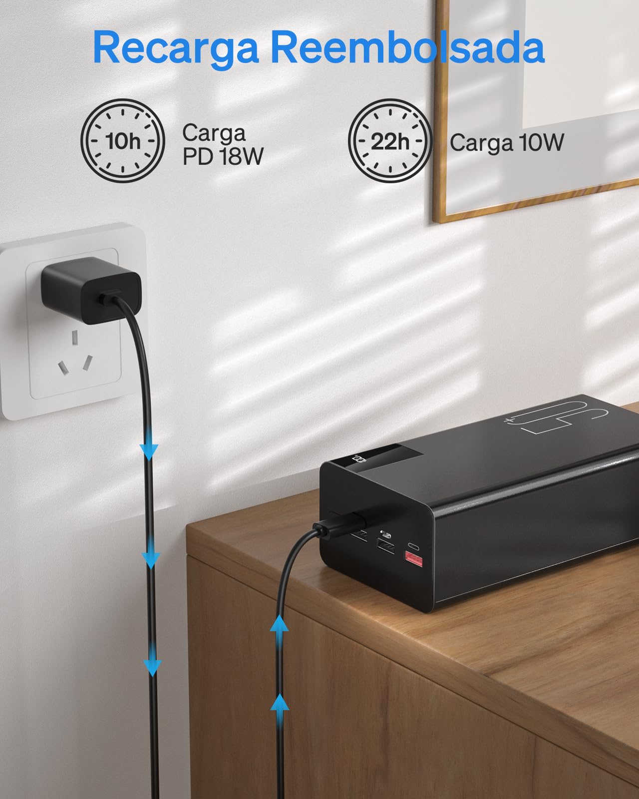 50.000mAh Externe Batterij Power Bank