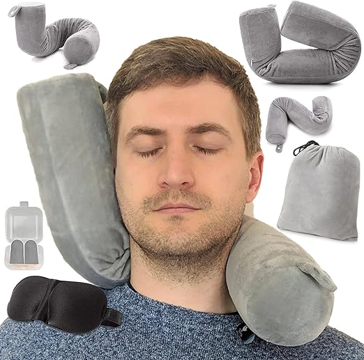 EPROICKS Travel Pillow Aeroplane, Can Bend Neck Pillow, Travel Neck