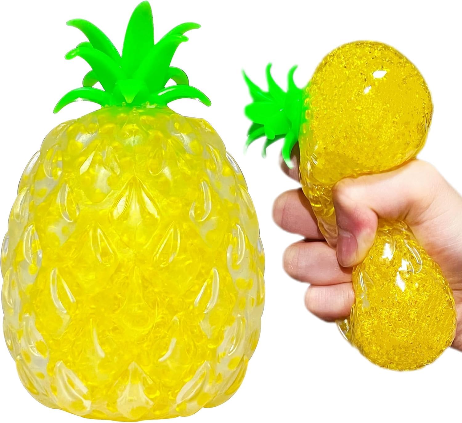 Squishy Stress Toys Green Apple Squishy Stress Ball for Kids and Adults Anxiety Relief,Slow Sensory Fidget Food Toys,Soft Squeeze Ball Sensory Toy,Stress Relief Squishies,Funny Party Favor Desk Decor