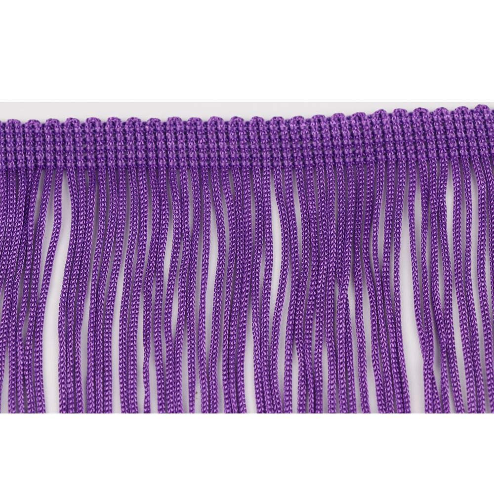 Fringe Trim Lace Polyerter Fibre Tassel 8inch Wide 10 Yards