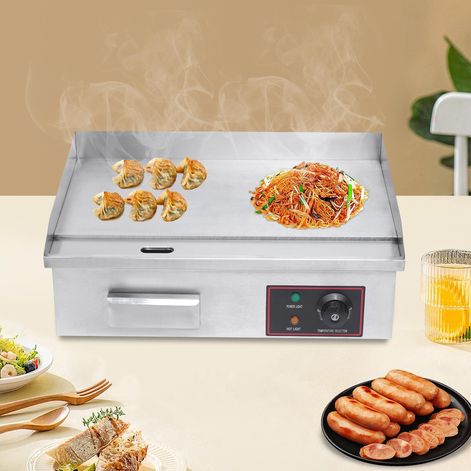 Griddle Electric Commercial Electric Countertop Flat Top Griddle