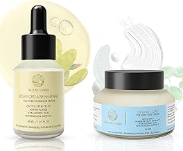 Nature’s Kinn Skincare Combo | Face Serum Multi Peptide Serum + Dew All Day Hydrating Face Cream | Niacinamide, AHA & Hyaluronic Acid | Boost Collagen, Firm and Smooth Skin, Minimize Fine Lines and Wrinkles | (30ml + 50g Combo Pack)