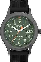 Expedition Metal Field 40mm Men’s Analog Watch | Luminous Hands | 24 Hour Time | Quick Date Function | Rugged Outdoor Watch | 50M Water Resistance