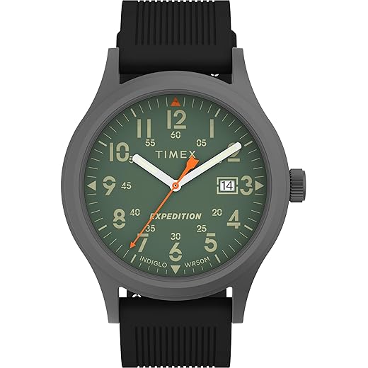Timex Expedition Metal Field 40mm Men’s Analog Watch | Luminous Hands | 24 Hour Time | Quick Date Function | Rugged Outdoor Watch | 50M Water Resistance