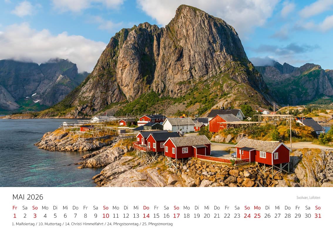 Naturzauber Noorwegen DIN A3 kalender voor 2026 natuur reizen Naturzauber Noorwegen DIN A3 kalender voor 2026 natuur reizen