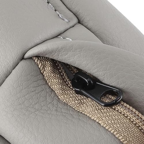 Miniatura 6 de 2 fundas de repuesto de cuero gris para reposabrazos compatibles con Lexus RX 300 330 350 2003 2004 2005 2006 2007 2008 2009 (solo parte de cuero)