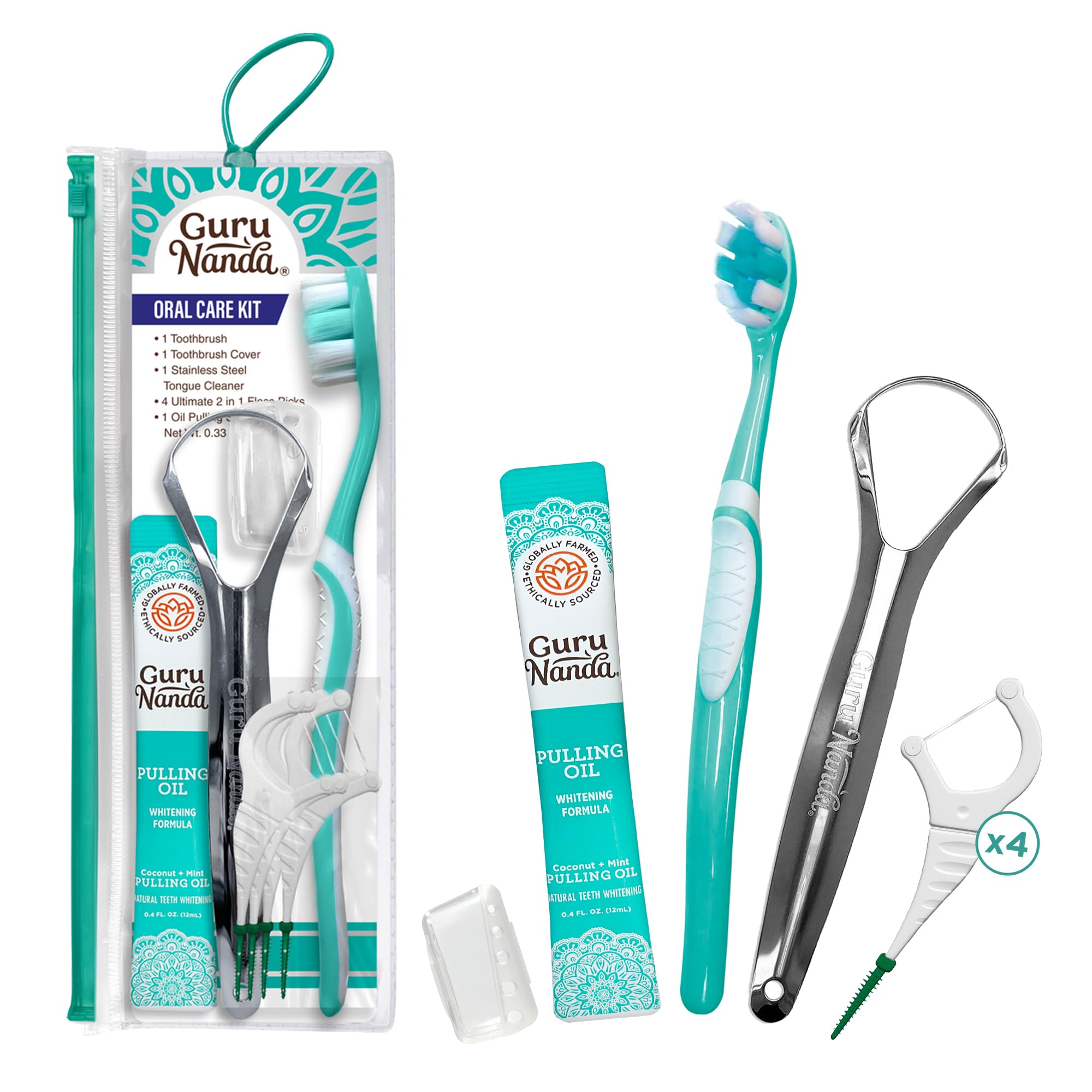 Amazon.com : GuruNanda Travel-Friendly Oral Care Kit- 1 Butter on