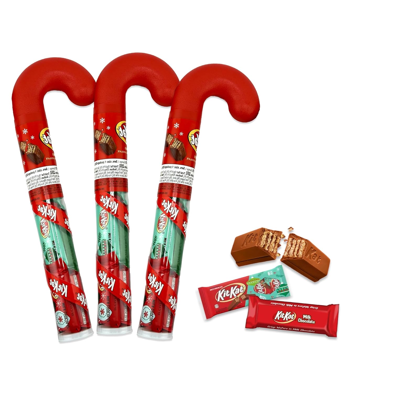 Kit Kat Candy Bars Stocking Stuffer Candy Cane Tubes 3