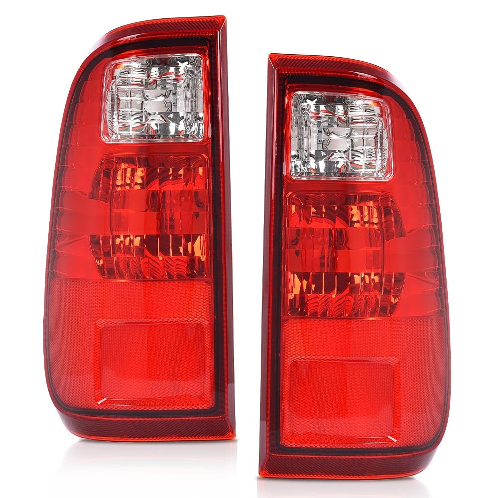 PIT66 Tail Lights Lamp Pair w/o Bulbs Compatible with Ford F250 F350 F450 F550 Super Duty 2008-2016 BC3Z13404A, BC3Z13405A, FO2801208, FO2800208 Rear Tail Light Assembly