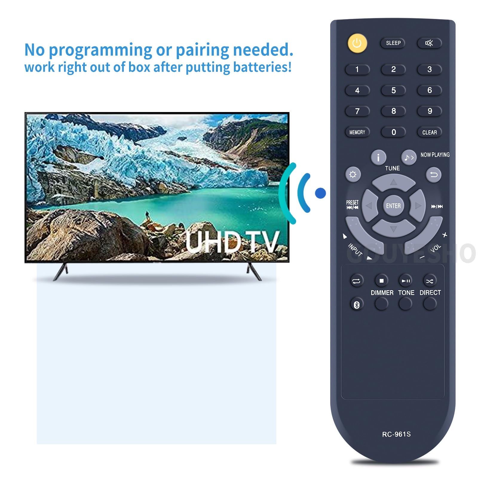 ALLIMITY RC-607M Sostituisci Telecomando adatto per Onkyo AV Receiver TX-SR503 TX-SR503E TXSR503 TXSR503E