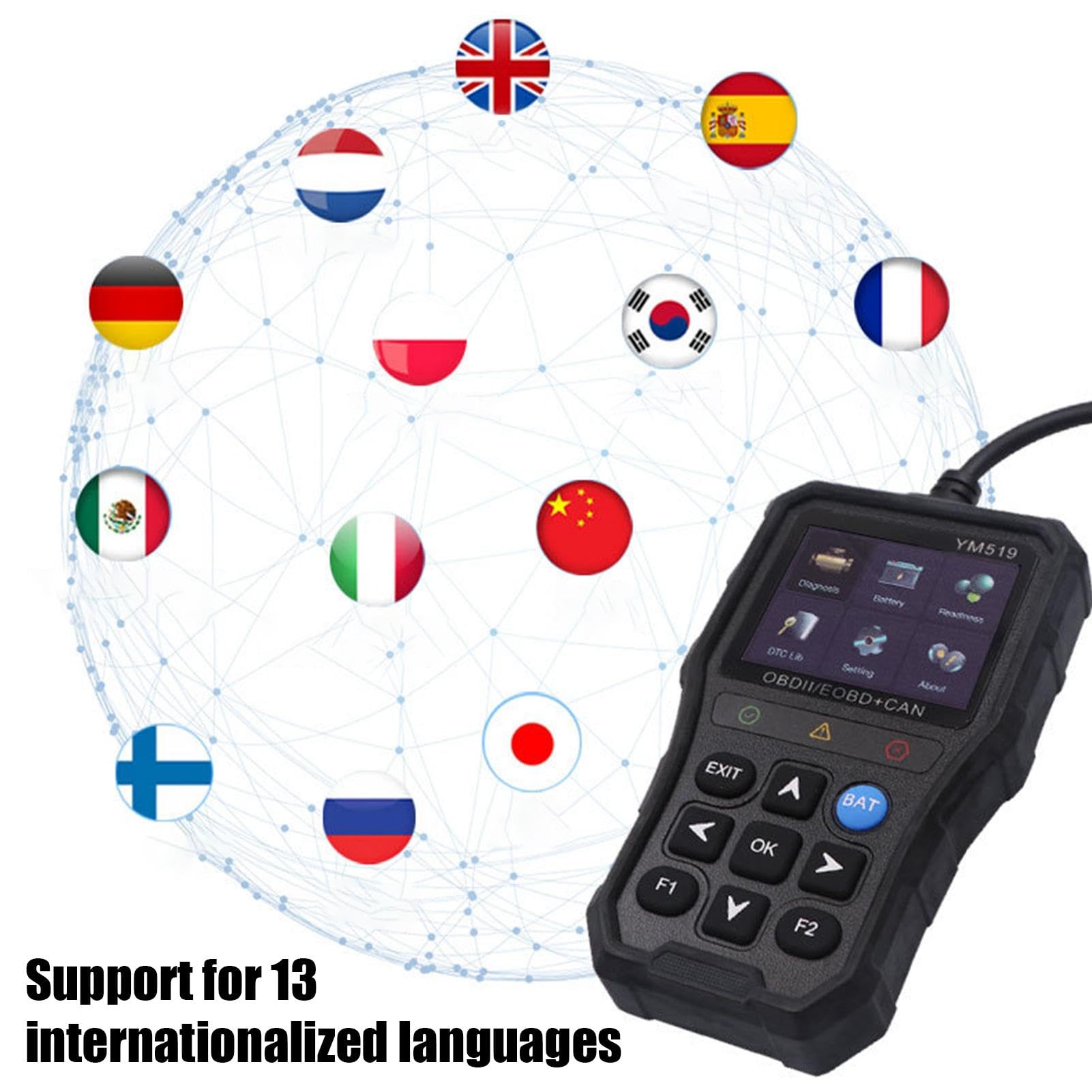 Amazon.co.jp: Obd Car Inspection Device, Portable Obd