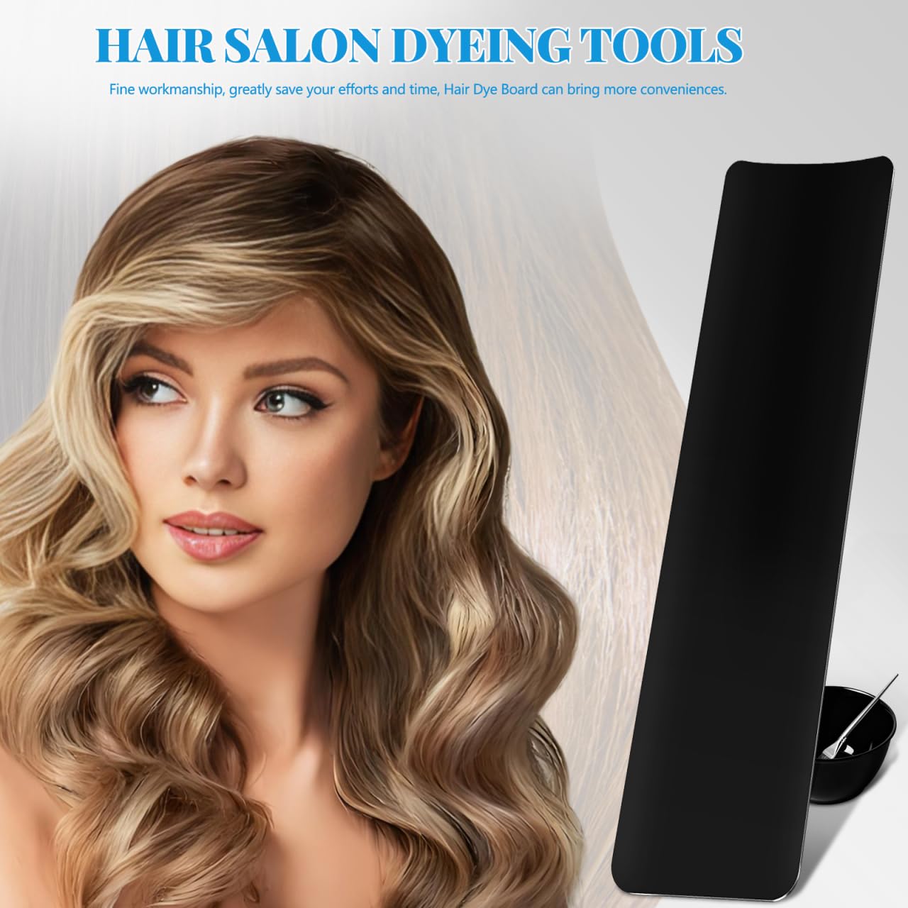 LIFKOME Professionelles Haarfärbebrett Schwarz Praktisches Balayage board für Präzises Strähnen und Highlights Leicht zu Trennen für Friseure und Privaten Salongebrauch