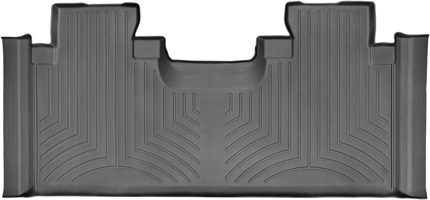 WeatherTech Custom Fit FloorLiners for Ford F-150, F-150, F-150 Raptor - 2nd Row (446973), Black