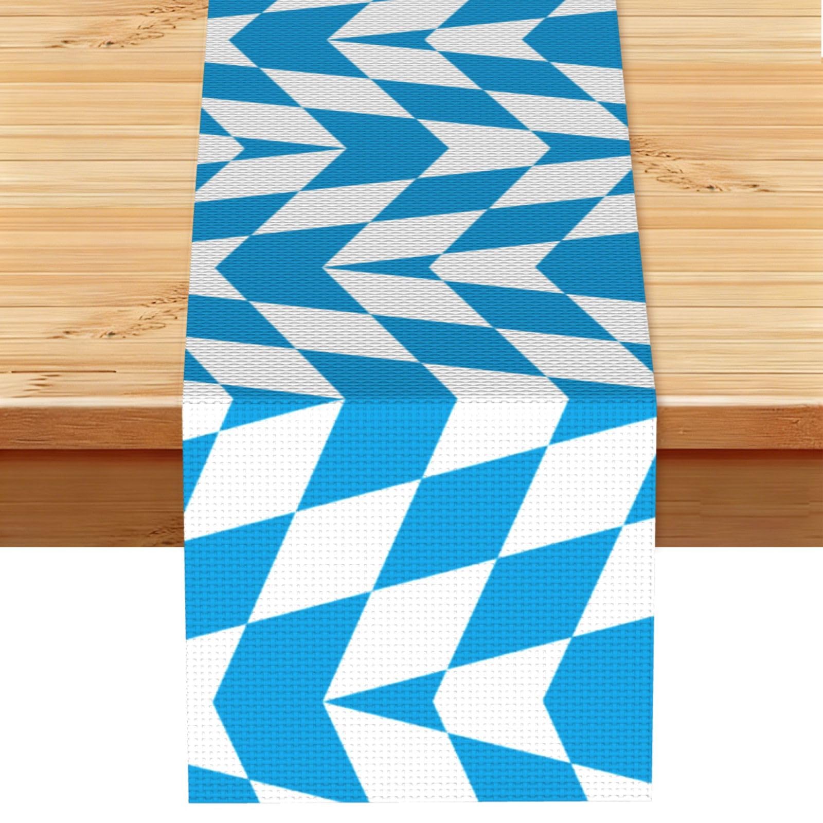 Flag of the Bavarian lozenge variant Print Table Runner World Cup-Themed Dining Table Decor for Coffee Dining Table and More