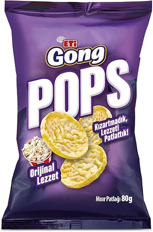 Eti Gong Pops Orijinal Lezzet Mısır Patlağı 80 g x 10 Adet
