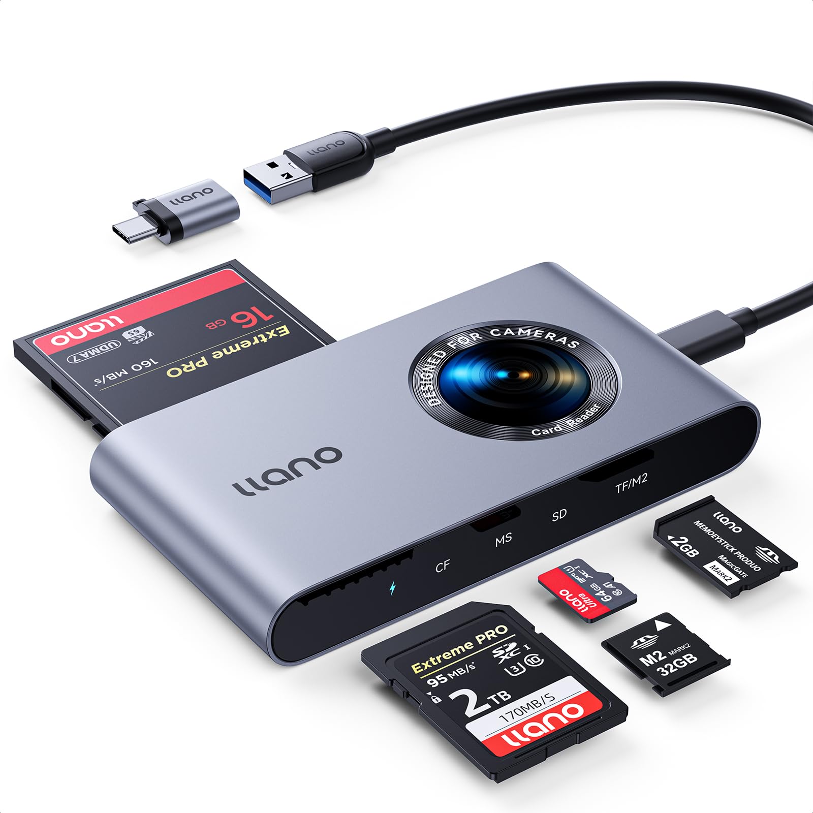 llano 5-in-1 Micro SD Card Reader