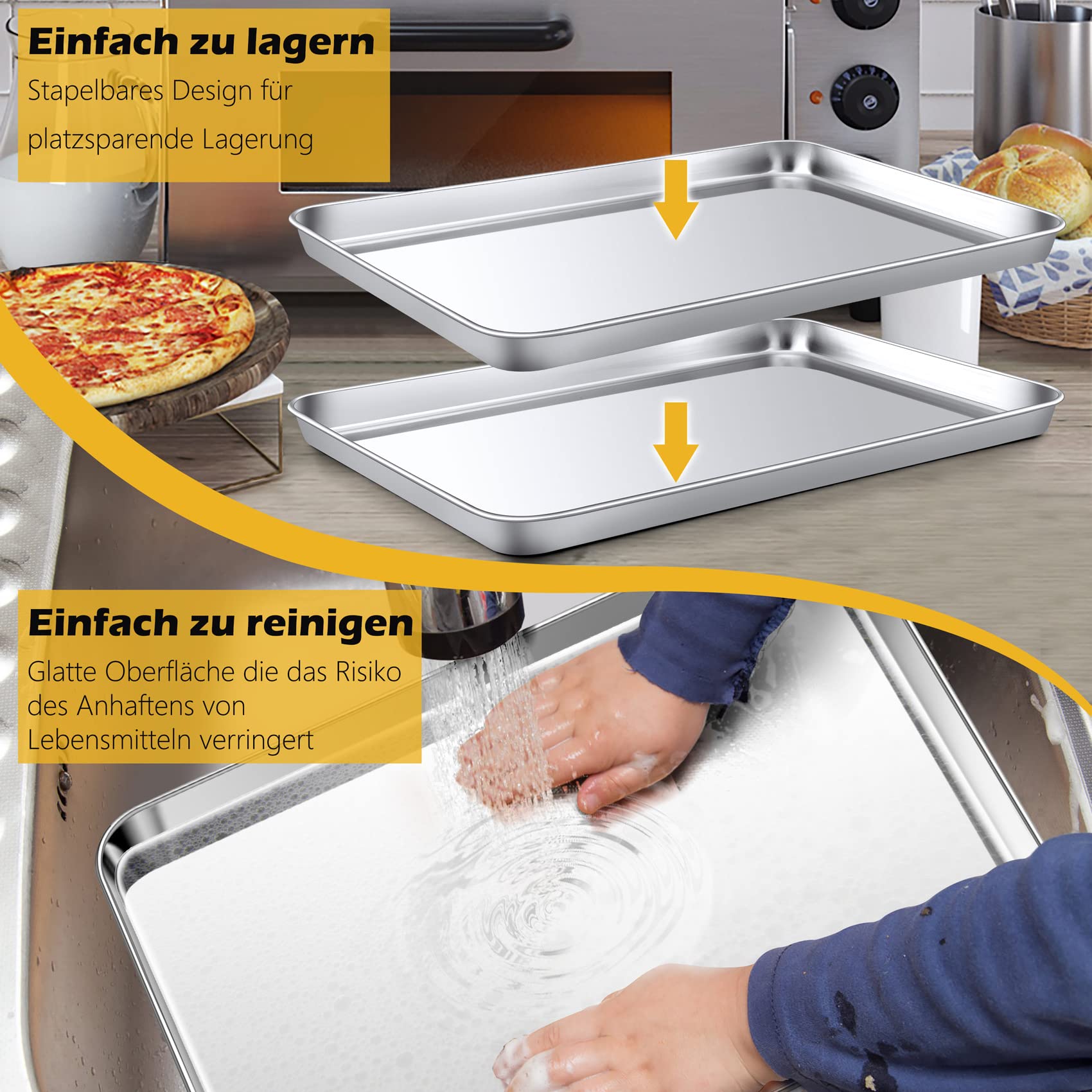 teglie acciaio inox per uso professionale