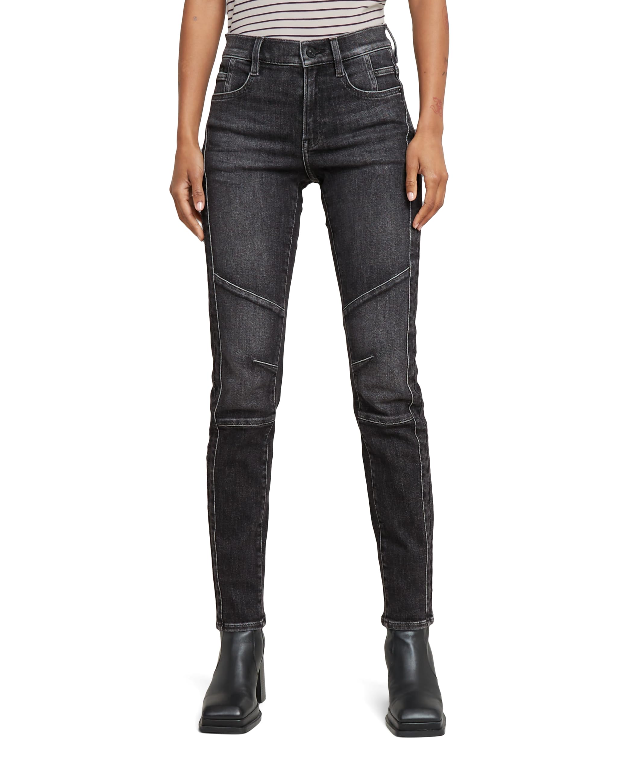 G-Star Damen Jeans Ace 2.0 Biker Slim Straight Jeans