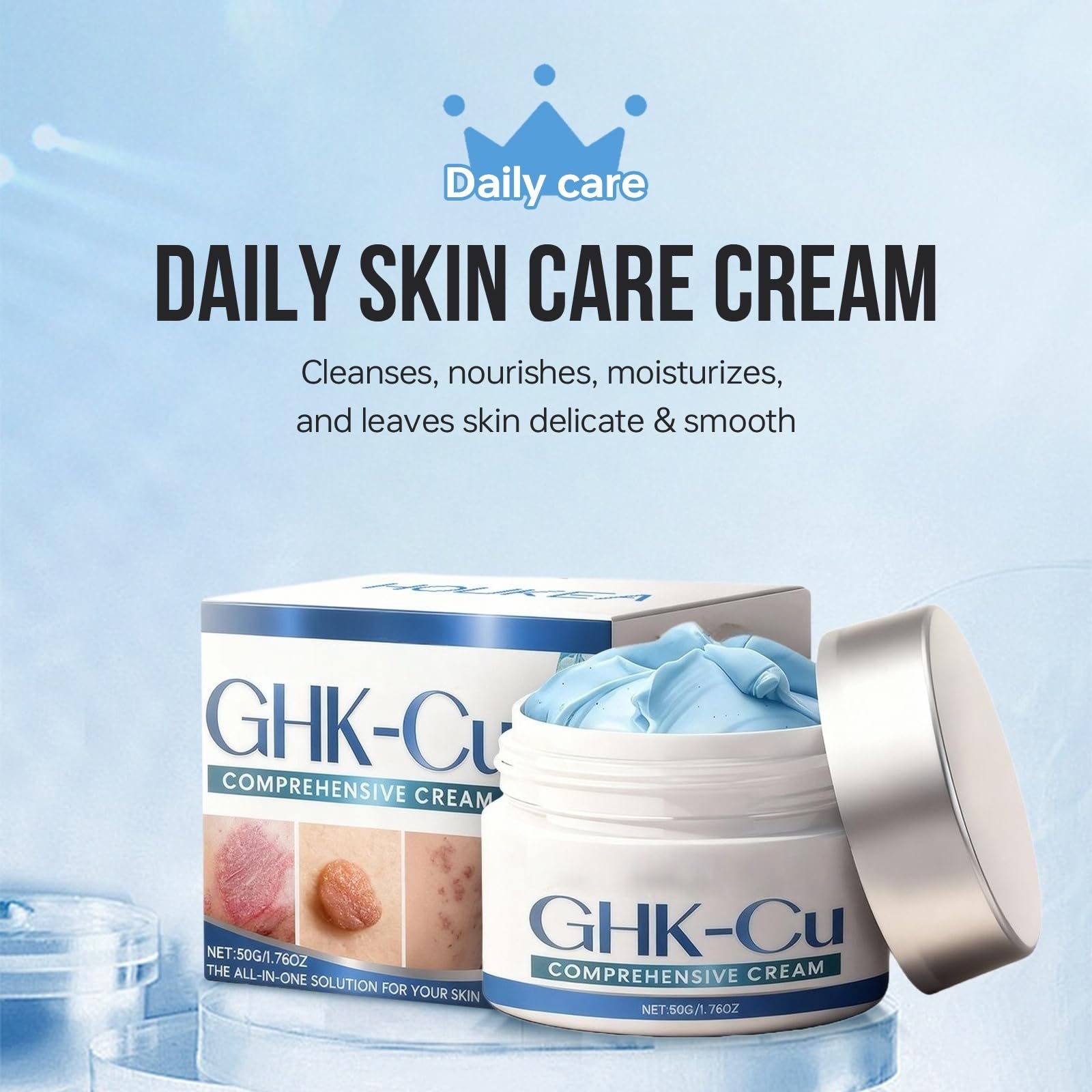 ghk-cu serum hair Natural Copper Peptide Serum Booster