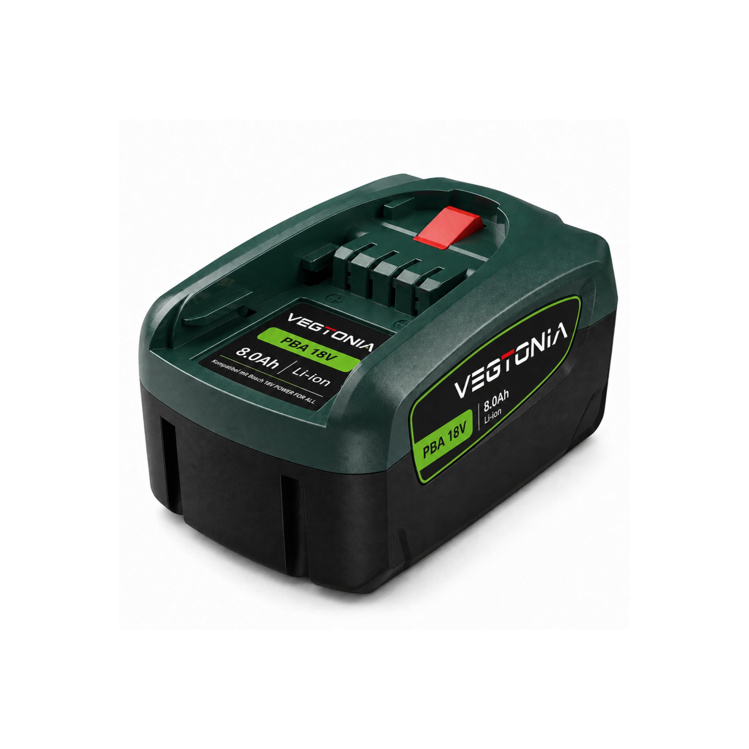 Batterie de rechange 18 V 8,0 Ah compatible avec Bosch 18 V Power for All System | Batterie Li-Ion 144 Wh pour maison, jardin et outils | Batterie de rechange puissante