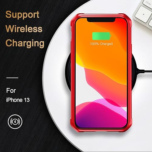 Miniatura 6 de Funda para iPhone 13, a prueba de golpes de grado militar, parte trasera de fibra de carbono dura, marco de parachoques de TPU suave, antiarañazos,