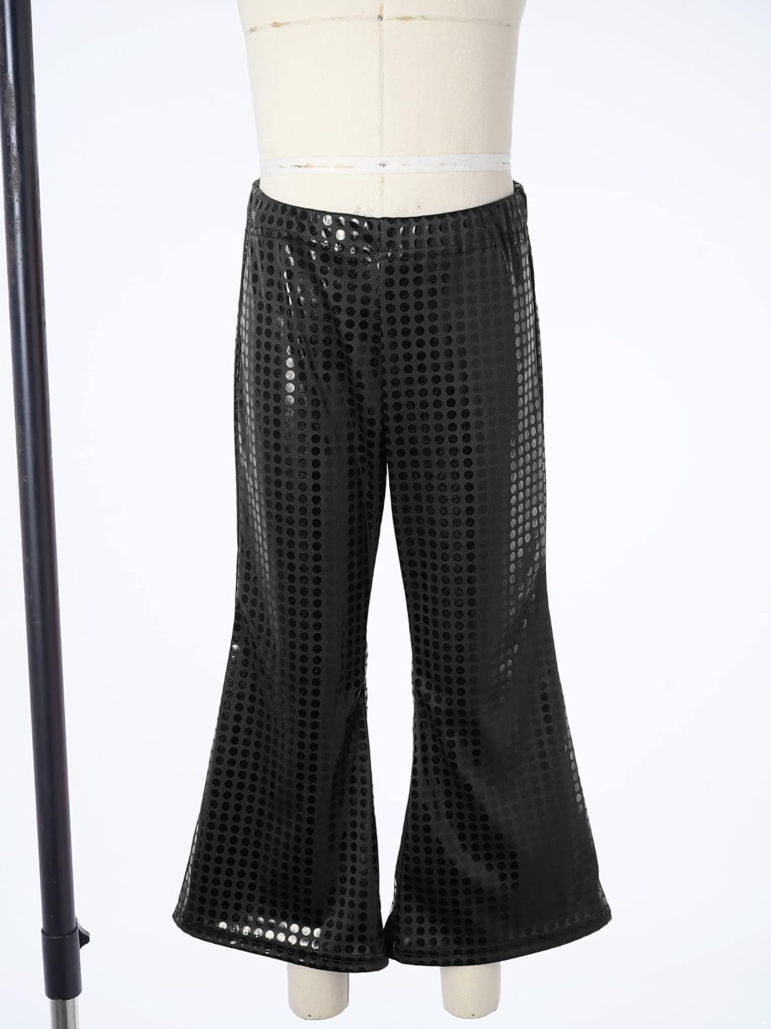 Jhaoyu Kids Boys Girls Shiny Sequins Flares Pants Bell Bottoms Trousers Hip Hop Jazz Dance Costume Streetwear
