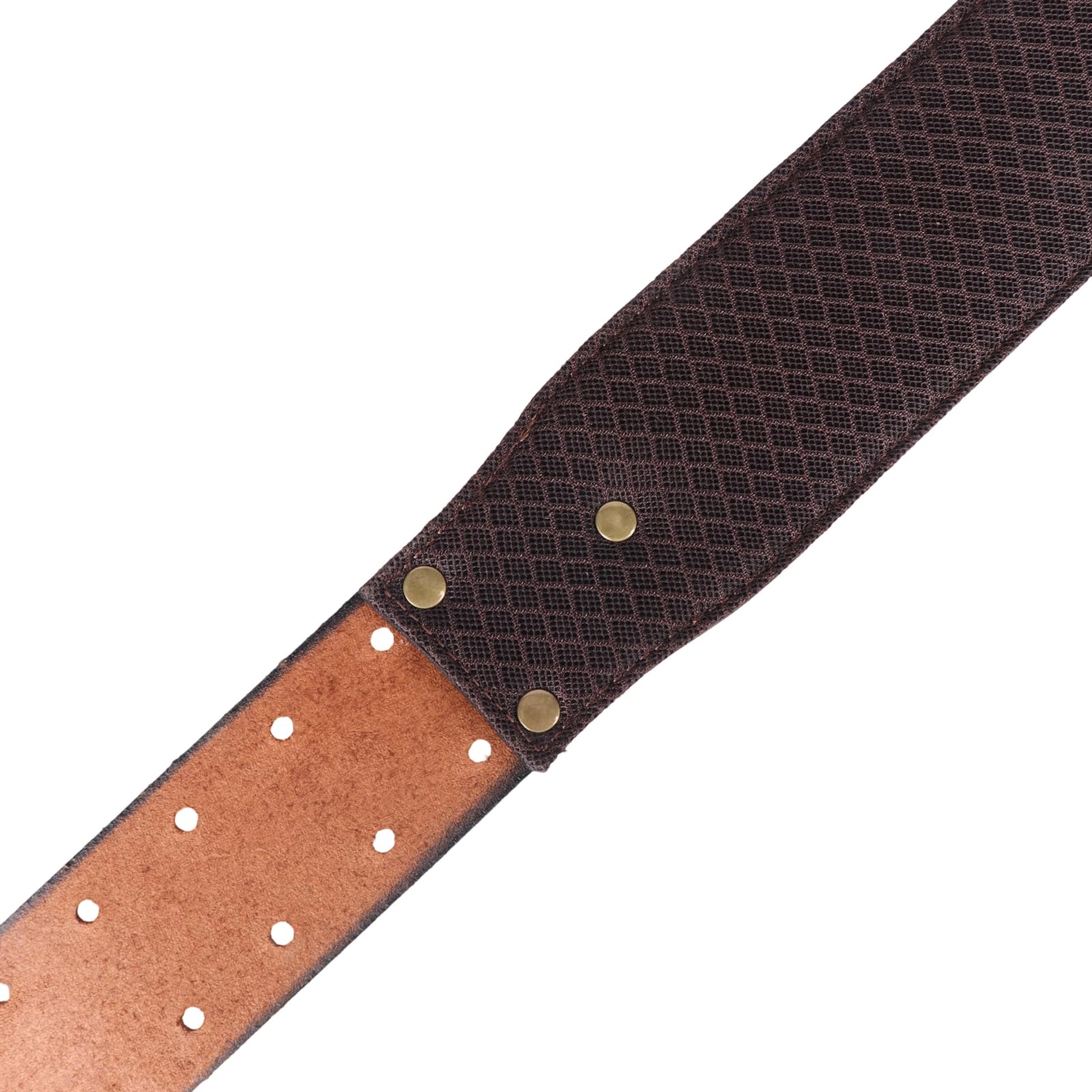 Tourbon Ceinture à outils en cuir robuste de 6,3 cm de large pour homme, ceinture de travail réglable pour charpentiers, électriciens