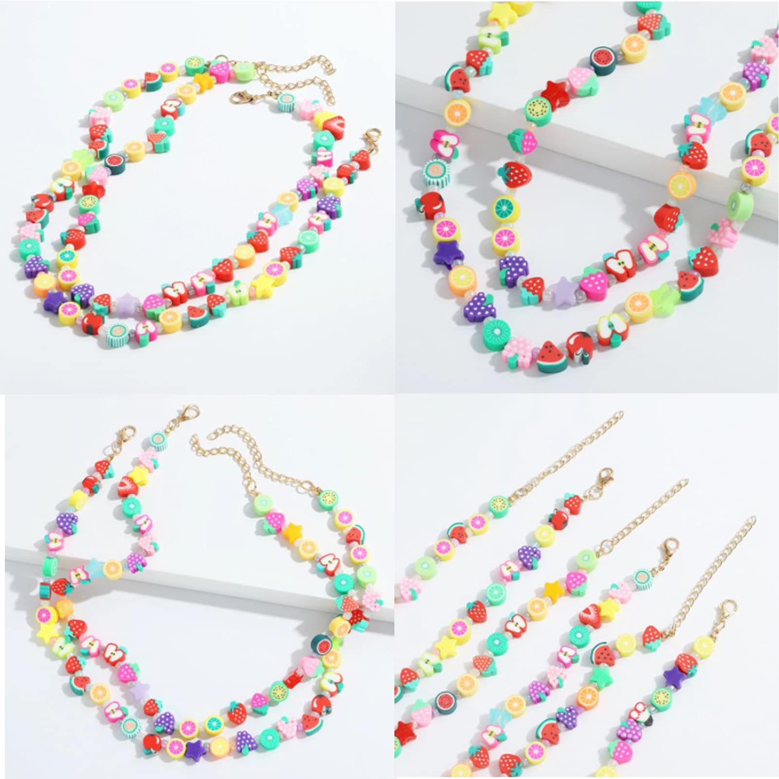 100 Stück Glasperlen - 6x12mm Facettiert, Bunt, Für Schmuckherstellung & DIY