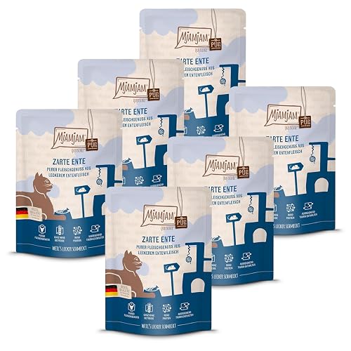 MjAMjAM - Comida húmeda Premium para Gatos - Quetschie - Puro Placer cárnico