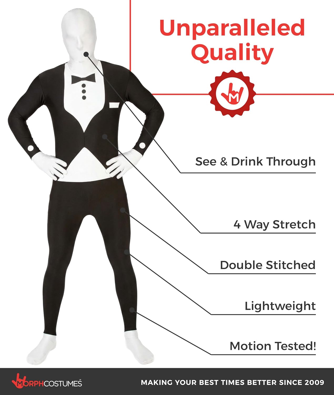 Morphsuits mens Morphsuit Premium Tuxedo