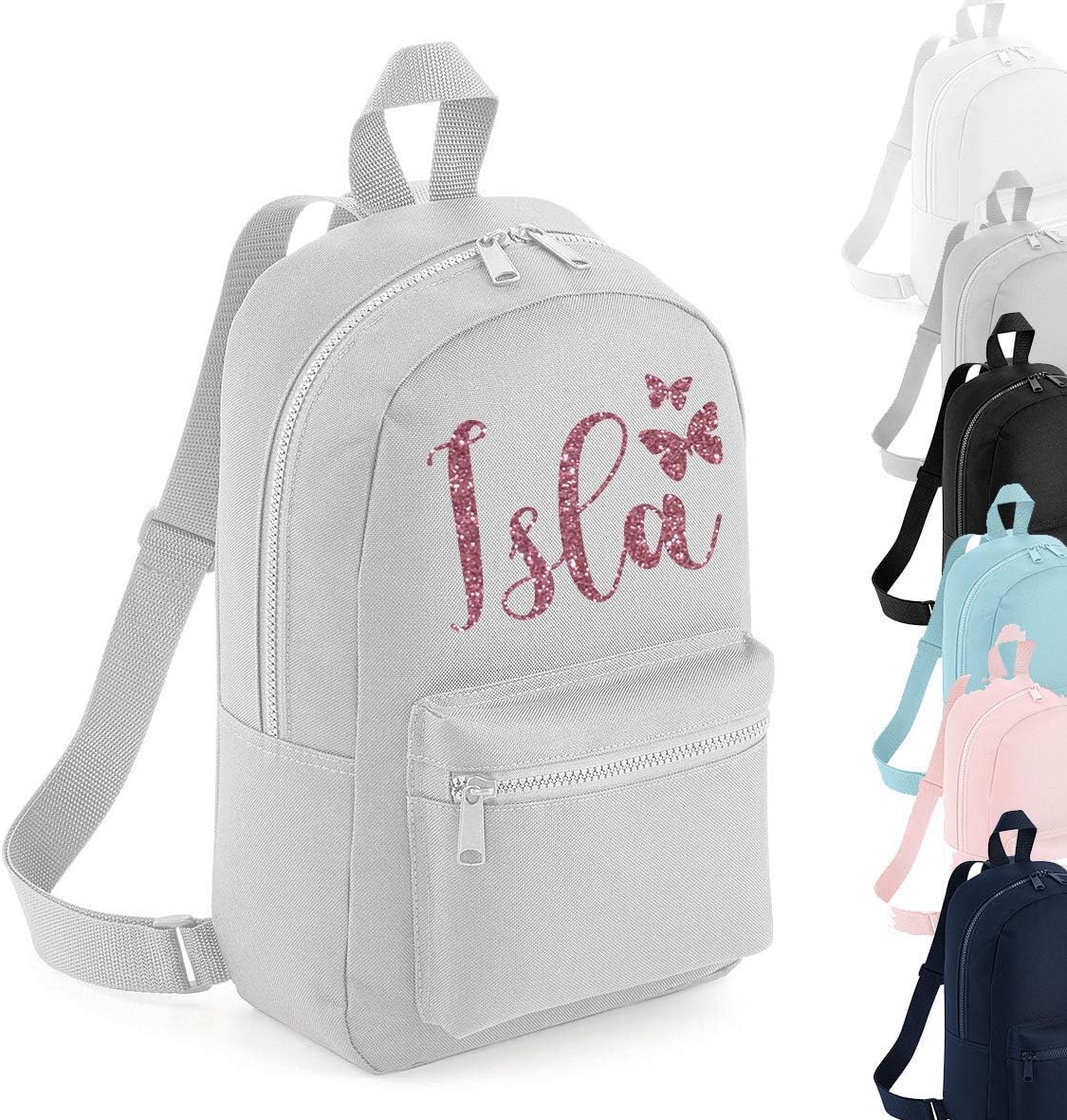 HandmadePersonalised Butterfly Name Mini Backpack Rucksack Boys School bags Girls Personalised Bags