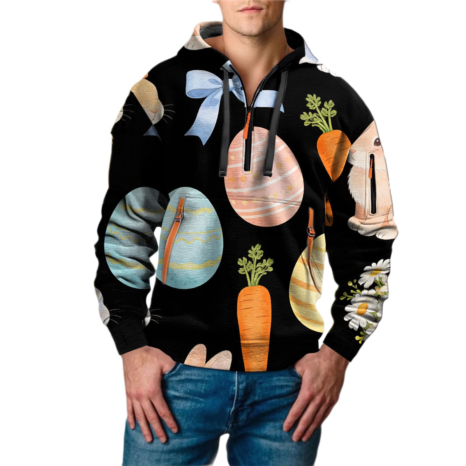 Chaquetones Hombre Invierno Sudadera con Capucha De Tela, Informal, Moderna Y Estampado Completo para Sudaderas Cremallera (Pp2, M) Ropa Gym Trabajo Verano Proteccion Solar Sin Mangas