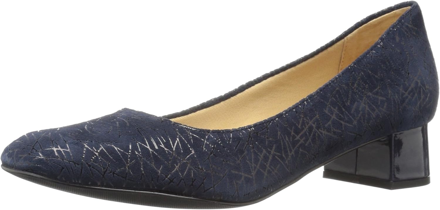 Trotters Women's LOLA Pump, Navy, 6.0 W US