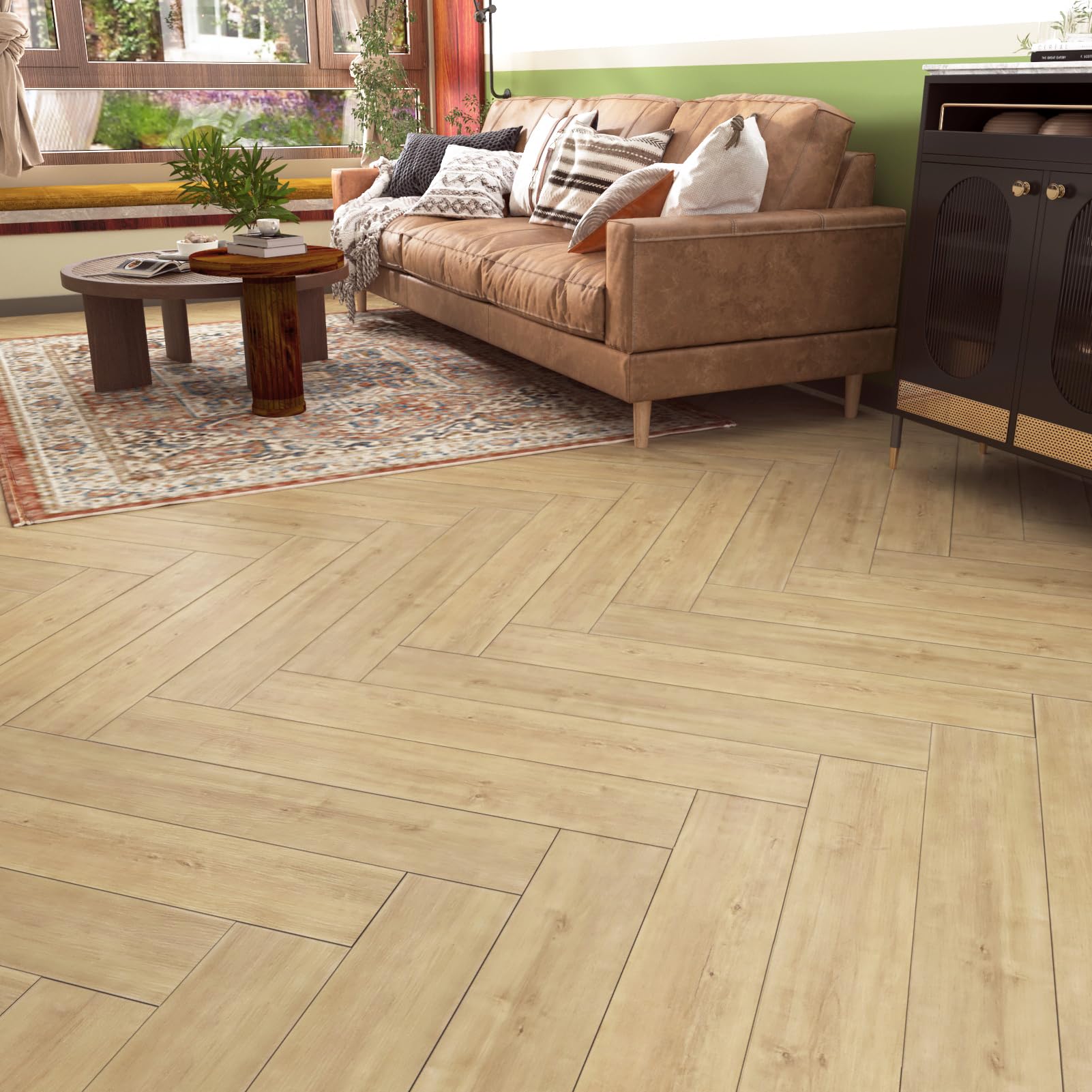 24 Pezzi Pavimento Pvc Adesivo Giallo Piastrelle Adesive Effetto Legno Pavimento Adesivo Per Interni Piastrelle Adesive Cucina Bagno Linoleum Pavimento Parquet Laminato Incastro 90 x 15cm