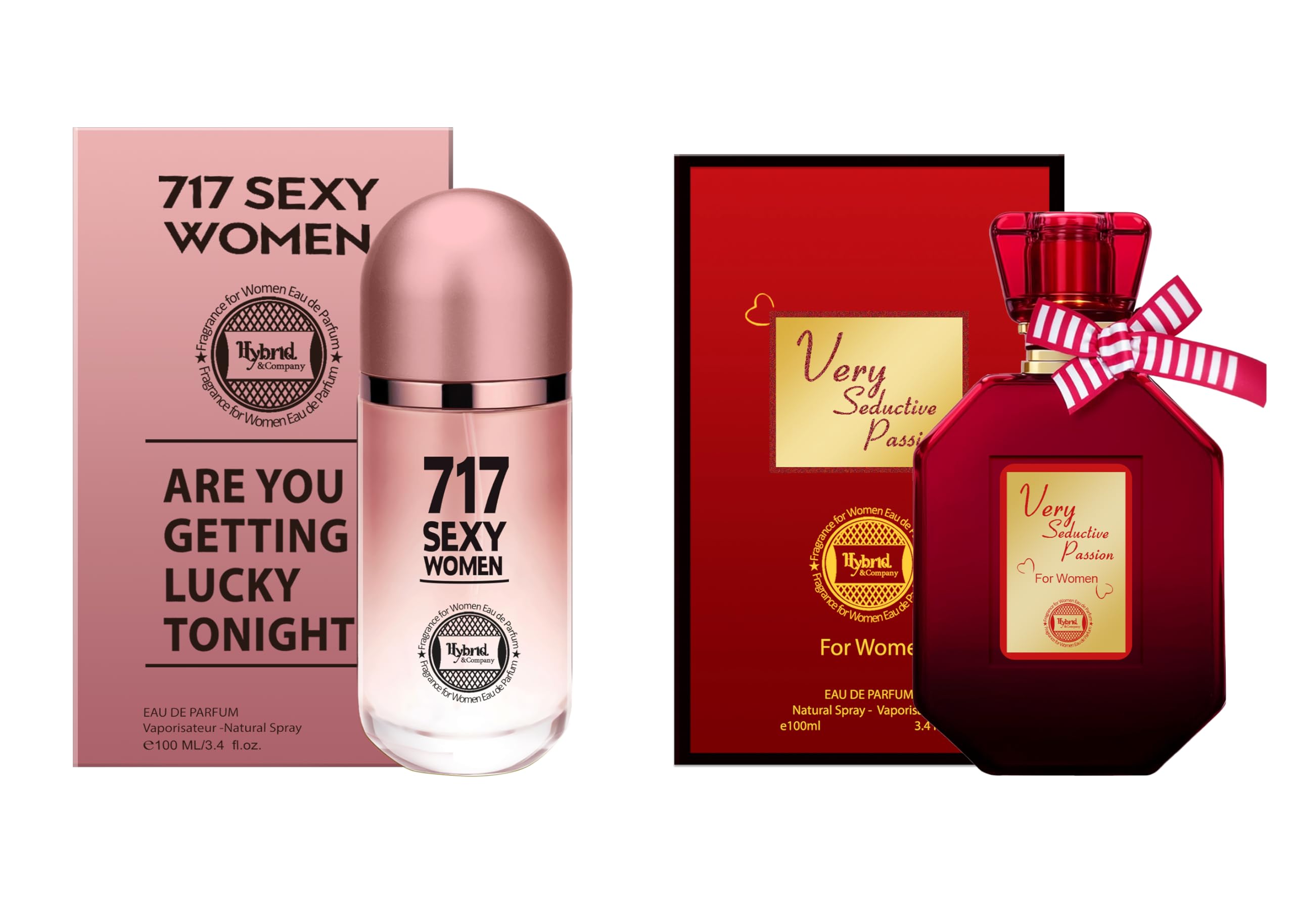 Hybrid & Company Women 2 PCS 717 Sexy Women Very Seductive Perfume Natural Spray Fresh Fragrance