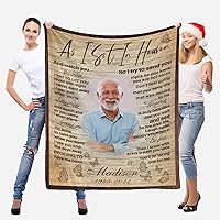 Vista 71 de Custom Memorial Blankets with Photo to Your Loved One's Memory, Memory Lane in Loving Memory Photo Blanket to Remind You of Your Beloved Ones 40x50