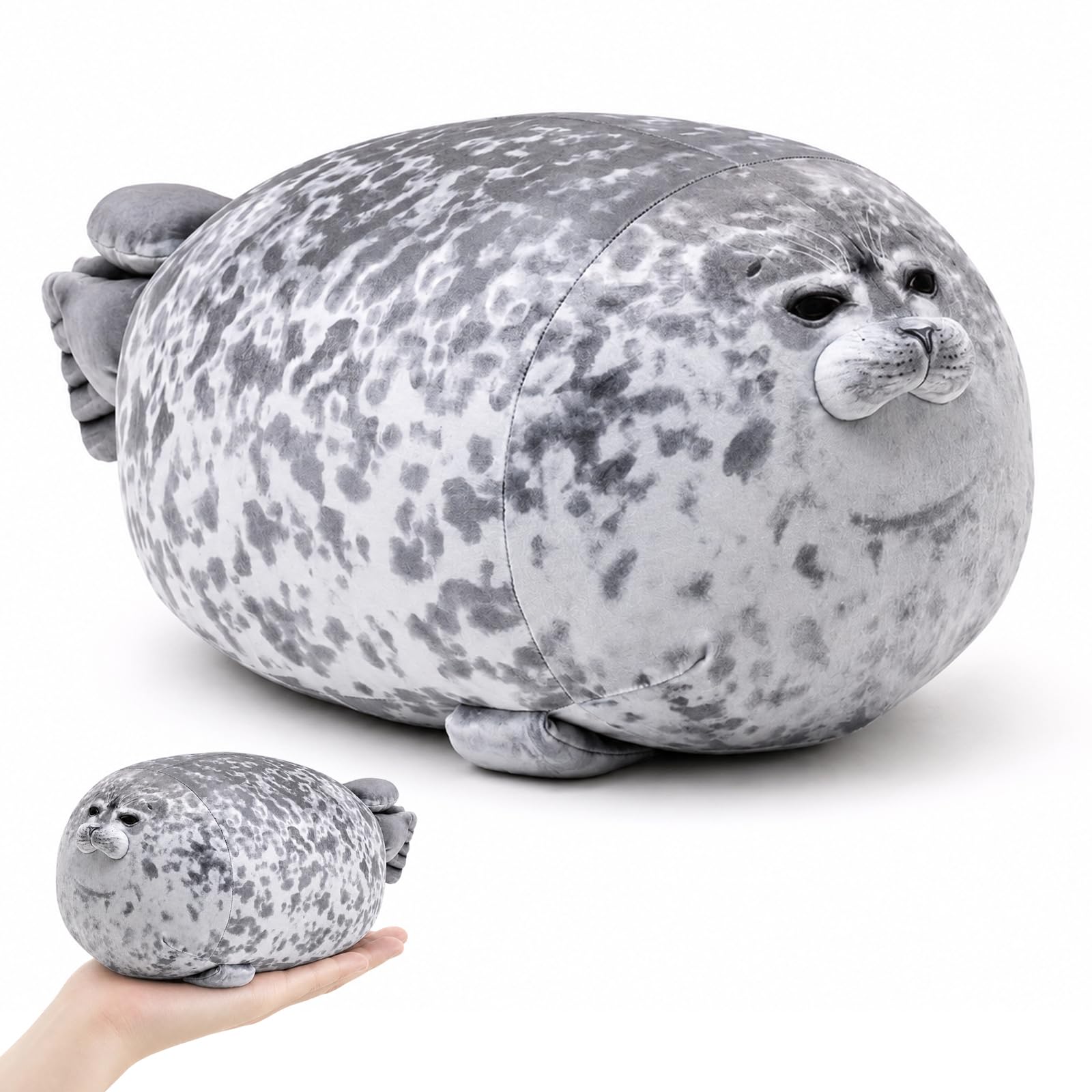 XZSKD Seal Plush, Cute Seal Teddy for Bedtime Cuddling and Travel Comfort, Soft Stuffed Animal Companion for Living Room and Office Use, 20 cm Plushie
